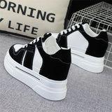 Joskaa 2024 New Women Black Platform Sneakers