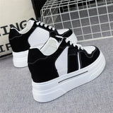 Joskaa 2024 New Women Black Platform Sneakers