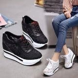 Joskaa 2024 New Women Platform Sneakers Black