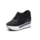 Joskaa 2024 New Women Platform Sneakers Black