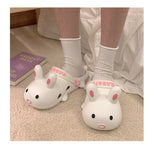 Joskaa 2024 Summer Women Slippers Lovely Cartoon Rabbit Hole Sandals Shoes Female Students Wear Anti-Skid Girls Sandals