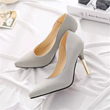 Joskaa Women Pumps 2020 New Arrival Super Women Shoes High Heel Pointed Hollow Shallow Mouth Wedding Woman