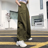 Joskaa Christmas Gift Casual Pants Women Solid Simple Plus Size 5XL Loose Oversize Chic Wide Leg Trousers Females Harajuku Pant Streetwear Ulzzang New