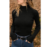 Joskaa Thanksgiving Gift Autumn And Winter New Knitting Turtleneck Long Sleeve Slim Women's Sweaters Fashion Casual All-Match Solid Ladies Sweaters