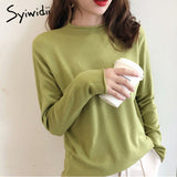 Joskaa Mock Neck Sweater Women Vintage Slim Jumper Soft Warm Knitted Pullover Long Sleeve Fall 2024 Pink Green Black Blue New