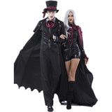 Halloween Joskaa Vampire Couple Costumes Demon Men's Bloody Handsome Costume Womens Steampunk Vampiress Uniforms Blood Countess