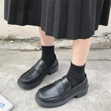 Joskaa Japanese Student Shoes Girly Girl Lolita Shoes JK Commuter Uniform Shoes Loafer Casual Mary Jane Shoes Platform Cute Harajuku