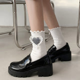 Joskaa Lolita Gothic Shoes Platforms Mary Jane Shoes Girls Japanese School Jk Uniform Accessories Lolita Shoes College Platform Shoes