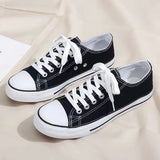 JOSKAA 2024 New Korean Style Ulzzang Daisy Canvas Shoes for Women 45 White Black Yellow Green Purple Color sneakers women