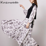 Joskaa Christmas Gift Kuzuwata Japanese Sweet Women Robes 2024 Autumn Winter New Vestidos Printing Pleated Dresses Drawstring Knitting Vest Suits