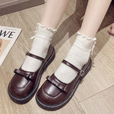 Joskaa Oraqwlj Lolita Japanese Princess Jk Sweet Bow Loli Daily Vintage Round Head Doll Shoes Bowknot Princess Kawaii Girl Women Shoes