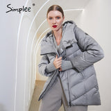 Joskaa Hooded women winter coat Fashion Cotton warm parkas coat female Elegant causal short puffer jacket coat ladies 2020 New