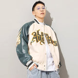 Joskaa Christmas Gift Women Embroidered Baseball Jacket Couple Bomber Jacket Unisex Trend Casual Wild Varsity Hiphop Street Baseball Uniform Jacket