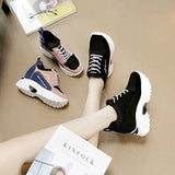 Joskaa Women Vulcanize Shoes Women Sneakers Spring Autumn Fashion Ladies Causal Shoes Woman Leather Platform Shoes Female Sneakers W04