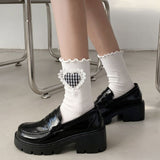 Joskaa Lolita Gothic Shoes Platforms Mary Jane Shoes Girls Japanese School Jk Uniform Accessories Lolita Shoes College Platform Shoes