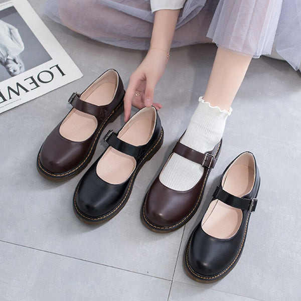 Joskaa cute shoes kawaii lolita shoes women japanese sweet black cospl