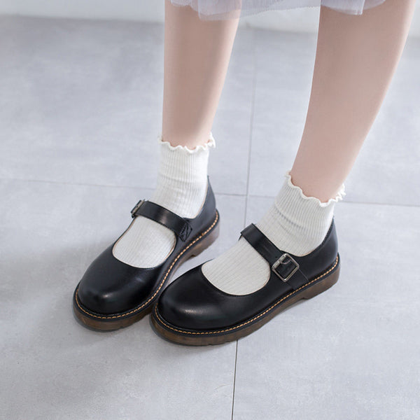 Joskaa cute shoes kawaii lolita shoes women japanese sweet black cospl