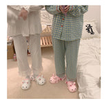 Joskaa 2024 Summer Women Slippers Lovely Cartoon Rabbit Hole Sandals Shoes Female Students Wear Anti-Skid Girls Sandals