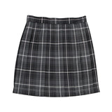 Joskaa Christmas Gift JMPRS Plaid Women Pleated Skirt Bow Knot Summer High Waist Preppy Girls Dance Mini Skirt Cute A Line Harajuku Sexy Japan Faldas