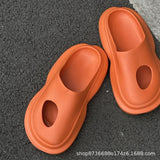 Joskaa Summer Men Slippers Quick Dry Casual Shoes Beach Sandals Non-Slip Slides Massage Slippers Home Bathroom Flip Flops For Women