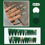 Joskaa Christmas False Y2k Nails Press On 24pcs Gradient Ballet Long Coffin French Nail Tips Full Cover Fake Nail Sticker Free Shipping August Nails 2024