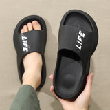 Joskaa Summer Men Outdoor Slippers Beach Slides Fashion Sandals Soft EVA Thick Anti-Slip Sole Man Shoes Bathroom Couples Women Slipper