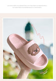 Joskaa Summer Women Thick Sole Slippers Indoor Home Non-Slip Slipper Casual Beach Slides EVA Household Cartoon Dog Animals Shoes