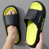 Joskaa Summer Men Outdoor Slippers Beach Slides Fashion Sandals Soft EVA Thick Anti-Slip Sole Man Shoes Bathroom Couples Women Slipper