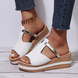 Joskaa Women Sandals 2024 Women Heels Sandals Slip On Wedges Shoes For Women Slippers Summer Sandalias Mujer Platform Sandals Shoes