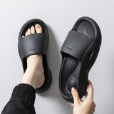 Joskaa Summer Men Outdoor Slippers Beach Slides Fashion Sandals Soft EVA Thick Anti-Slip Sole Man Shoes Bathroom Couples Women Slipper