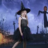 Halloween Joskaa Spider Witch Kids Halloween Costume Black Tulle Tutu Dress Dress Girl Carnival Party Dresses Children Evil Witch Cosplay Costume