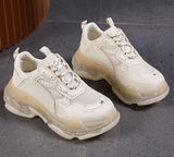 Women Platform Breathable Sneakers Autumn Fashion Casual Shoes 2021 Ankle strap mesh shoes women