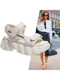 Joskaa  6CM Gladiator Platform Women's Sandals 2024 Summer Fashion Women Chunky Beach Sandal Denim Comfortable Sandalias Mujer