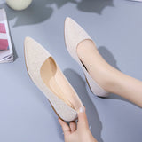 Joskaa  2024 Women Platform Designer Shallow Causal Shoe Luxury Loafers Flock Suede PU Leather Ballet Dance Chaussure