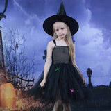 Halloween Joskaa Spider Witch Kids Halloween Costume Black Tulle Tutu Dress Dress Girl Carnival Party Dresses Children Evil Witch Cosplay Costume