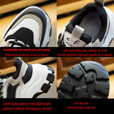 Joskaa VIP Link For   Chunky Sneakers Women Spring Thick Bottom Daddy Shoes Round Toe Breathing Leisure Women Shoes