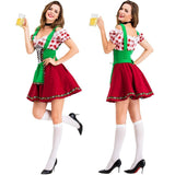 Halloween Joskaa Plus Size Women German Oktoberfest Costume Beer Wench Waitress Costume Traditional Bavarian Dirndl Dress Outfit