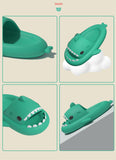 Joskaa Parents Children's Shark Slippers 2024 Summer Indoor Household Man Women Home Slipper 4Cm Thick Sole Anti-Skid Flip Flops