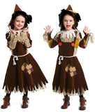 Halloween Joskaa Straw Doll Kids Drama Stage Performance Clothes Halloween Party Game Clothes Witch Children's Cosplay Costume Fancy Dress