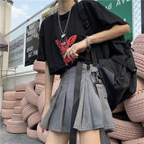 JOSKAA 2024 new Harajuku Streetstyle Tactical Utility Skirt (Black/Grey)