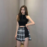 JOSKAA 2024 new Blackpink Lisa Style Pleated Skirt Shorts (3 Colors)