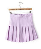 JOSKAA 2024 new 2014 Tumblr Aesthetic Womens Pastel Colors Pleated Tennis Skirt