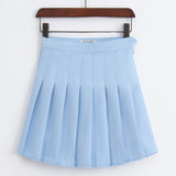 JOSKAA 2024 new 2014 Tumblr Aesthetic Womens Pastel Colors Pleated Tennis Skirt